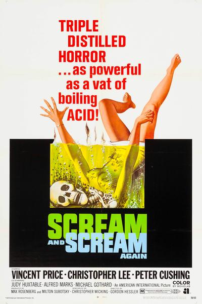 Poster for Scream and Scream Again (1970)